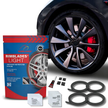Rimblades Light Black Alloy Wheel Protectors - For Flat Edge Wheels