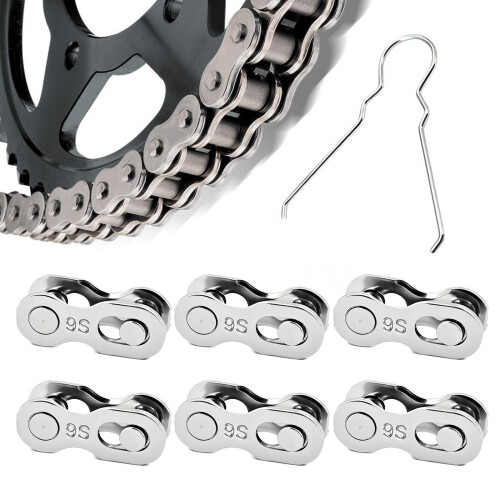 Rovelin 9 Speed Bike Chain Quick Link Connector, Bicycle Missing Link