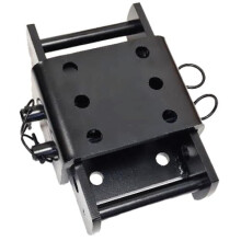 BITS4REASONS 270mm Height Adjustable 2 Pin Drop Plate – Heavy Duty Towball Mount with Quick Release Pins – 3500kg Capacity