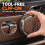 Foldable Car Door Cup Holder With Large Diameter，Black 6