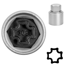 JEUCLEL 303 Wheel Locking Nut Key for Mercedes Benz, Lug Nut Removal tool