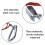 Harnovlis 2 PCS Trailer Breakaway Cable, 1 Meter Safety Cable for Common Braked Trailers 3