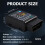 OBD2 Bluetooth Scanner, Wireless OBD II Car Diagnostic Code Reader 2