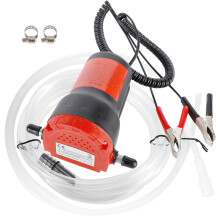 Homtone 12V Oil Change Pump Extractor 60W, Oil Diesel Fluid Extractor Pump, Oil Suction Pump, Engine Oil Pump with Hose for Boat Truck Motorbike RV A