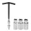 Crozgan Black Spark Plug Tool Set 16mm 18mm 21mm 1