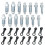 14 Set Hydraulic Brake Bleed Cap, Bolt Bleed Screw with Cap 1