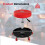 TANGZON Rolling Mechanic Stool, 150KG Padded Roller Seat 3