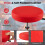 TANGZON Rolling Mechanic Stool, 150KG Padded Roller Seat 6