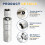 sourcing map Spark Plug Socket Set 3/8" Drive 18mm 12 Point Swivel Silver 4