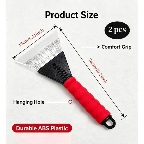 Ice Scraper for Freezer,2Pcs Heavy Duty Car Ice Scraper,Scrapers tool 1