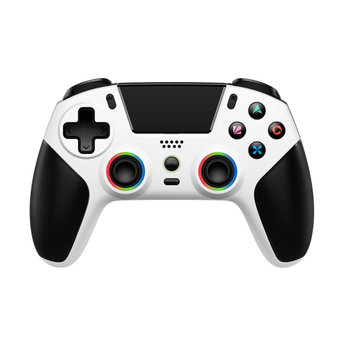 (White Black) Wireless Controller for PlayStation 5 PS5 PC, Hall Joystick RGB Turbo Macro