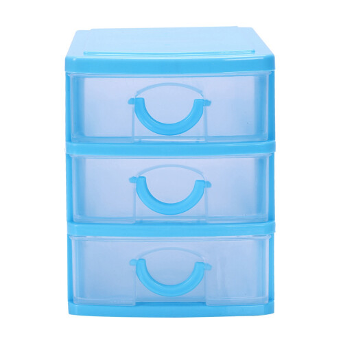 5X  Translucent Drawer Type Plastic Storage Box( 3 Layers) 2