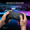 (Black) Wireless Controller for PlayStation 5 PS5 PC, Hall Joystick RGB Turbo Macro 7