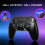 (Black) Wireless Controller for PlayStation 5 PS5 PC, Hall Joystick RGB Turbo Macro 4