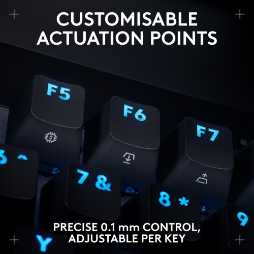 Refurbished Logitech Logitech Wired Gaming Keyboard Pro X  Backlit Keys TKL RAPID Programmable RGB 2