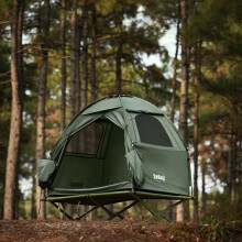SoBuy campingtent, 1 persoon, 193x160x86 cm, met lamphaken en schoenenzakken, voor trekking en kamperen