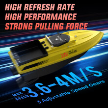 NewD80E GPS aasboot, 46800 mAh, sonar sensor voor waterdiepte en temperatuur, voor vissen
