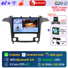 Srnubi Autoradio, 2 Din Multimedia Navigationssystem, Android 13, Qualcomm 8-Kern Chip, CarPlay, für Ford S-MAX 2007-2015