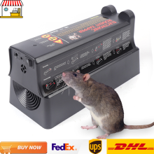 Elektrische ratenvanger, 7000V, 220V, zwart, voor binnen en droge buitenruimtes