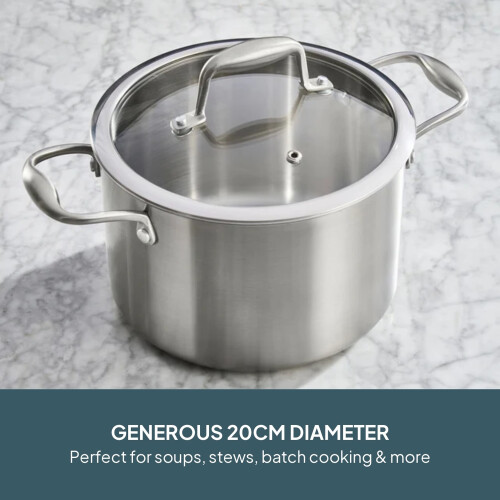 Cooks Professional Cooks Professional Tri-Ply Stock Pot | 20cm 1