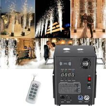 Koude vonkenmachine, 750W, zwart, met afstandsbediening en DMX512 voor evenementen