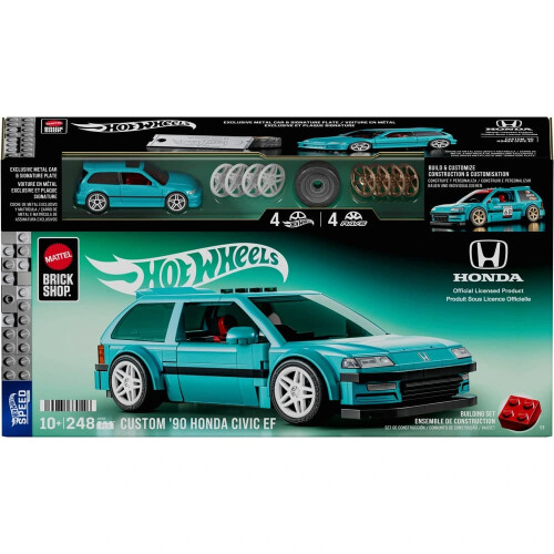 Hot Wheels Hot Wheels Brick Shop Honda Civic EF 248pc Set