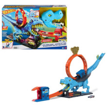 Hot Wheels City T-Rex Chomp Down Track Playset