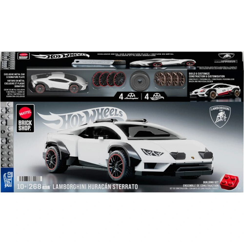 Hot Wheels Hot Wheels Brick Shop Lamborghini 268pc Set