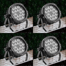 U'King LED Par -valaisin 4 kappaleen setti 150W RGBWA+UV vedenpitävä DMX512 -lavavalaistus