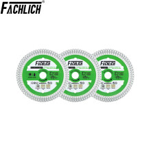 FACHLICH doorslijpschijf, set van 3, 75 mm diameter, diamant gecoat voor keramiek, porselein en graniet