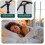 VOUNOT 6 Pack Adjustable Metal Bed Legs, 18-32 cm Height, Black 6