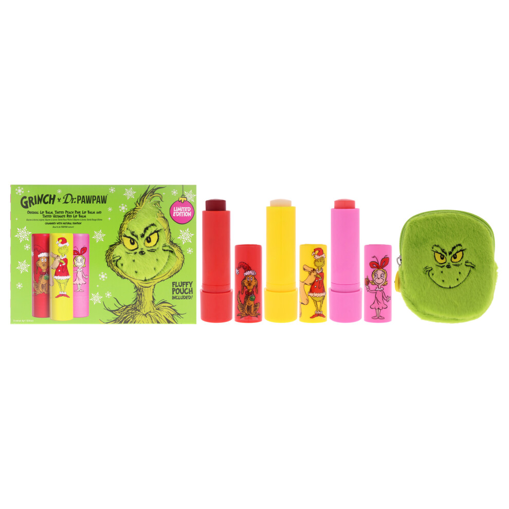 Dr. Paw Paw Multicolor Women's Dr.pawpaw X The Grinch Original, Peach Pink & Ultimate Red Gift Set - Image 7