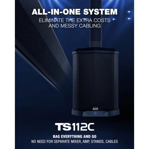 ALTO TS112C 1200W Powered Column Array PA Speaker