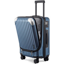 LEVEL8 Cabin Suitcase 20-Inch Carry on Luggage, ABS+PC Hardshell Spinner Trolley with Laptop Compartment, TSA, 4 Wheels for Airplane for Women Men