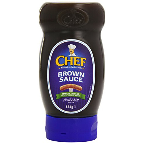 Chef Sauce Brown Squeezy Top Down 385 g (Pack of 6)