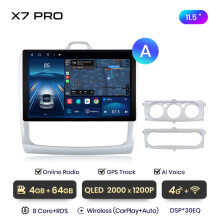 Junsun X7 PRO Autoradio, 11,5 Zoll, 4GB-64GB, kabelloses CarPlay und Android Auto für Ford Focus 2 3 Mk2 Mk3 2004-2011