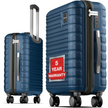 Travely Polycarbonate Cabin Suitcase 55x40x20cm - 20 Inch Suitable for Ryanair - 36L Including TSA Lock - Carry on - 10kg Suitcase, Cabin case