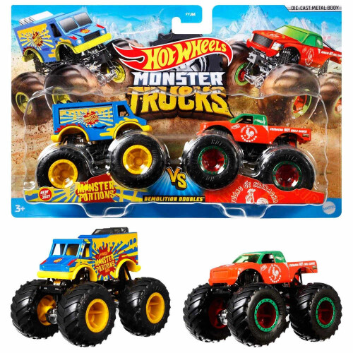 Hot Wheels Hot Wheels Monster Trucks 2 Pack Diecast 1:64 1