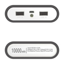 DIY 4x18650 Battery 10000mAh Power Bank Shell Box with 2 USB Port Led Light for Phone Pad DIY Power Shell PD22.5W B