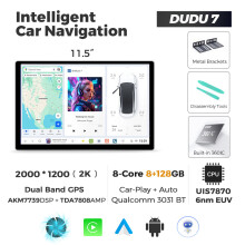 DUDUAUTO DUDU7 Autoradio, 11,5 Zoll, 8 GB RAM + 128 GB Speicher, Android 13, DSP DTS, kabelloses Carplay und Android Auto