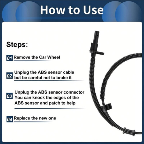 Rear Right ABS Wheel Speed Sensor for  E-150 E-250 E-350 E-450 Super Duty 2011-2017
