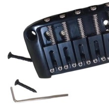Zwarte 6-Snarige Elektrische Gitaar met Vaste Brug voor Maximale Sustain en Verbeterde Algehele Klank.Zwart