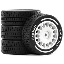 Pneus para Meijiaxin RC: Pneus para Carros de Drift/Turismo em Escala 1/14 para Modelos de Estrada e Rali - Aderência e Durabilidade Aprimoradas -