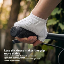 ROCKBROS 3D Printed Bike Handlebar Grips Anti-Slip Lock- Mountain Bike Handle Grips Bicycle Handle Bar Grips Red