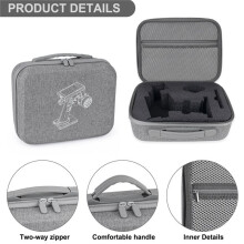 RC Transmitter Tool Storage Handbag for Noble NB4 Remote Control - Durable and Convenient Black