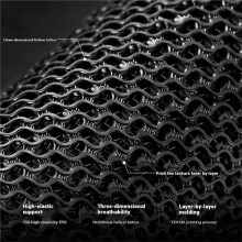ROCKBROS 3D Printed Bike Handlebar Grips Anti-Slip Lock- Mountain Bike Handle Grips Bicycle Handle Bar Grips Orange