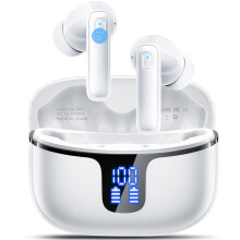 Bluetooth 5.3 Kopfhörer, Hi-Fi-Sound, ENC-Mikrofon, IPX7 wasserdicht, weiß