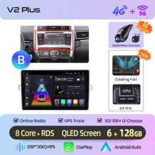 Junsun autoradio, Android 13, 6GB RAM + 128GB opslag, draadloos CarPlay en Android Auto, 2din voor Toyota Verso R20