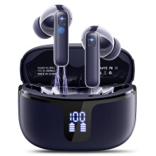 Bluetooth 5.3 Kopfhörer, Hi-Fi-Sound, ENC-Mikrofon, IPX7 wasserdicht, blau