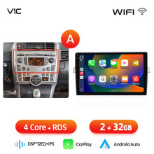 Junsun autoradio, Android 13, 2GB RAM + 32GB opslag, draadloos CarPlay, voor Toyota Verso R20 2009-2018